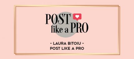 Laura Bitoiu - Post Like a Pro Online courses