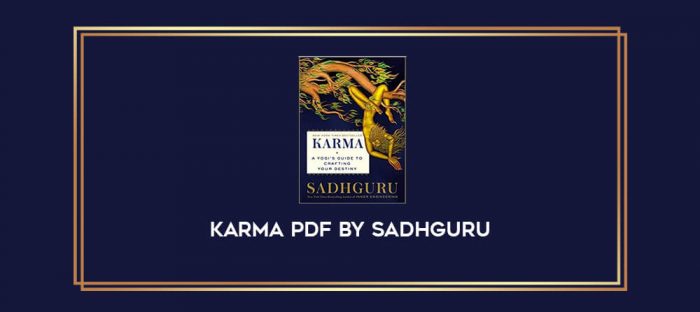 Karma PDF by Sadhguru Online courses