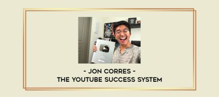 The YouTube Success System by Jon Corres Online courses