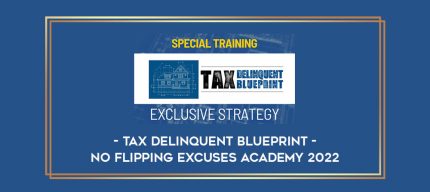 Tax Delinquent Blueprint - No Flipping Excuses Academy 2022 Online courses